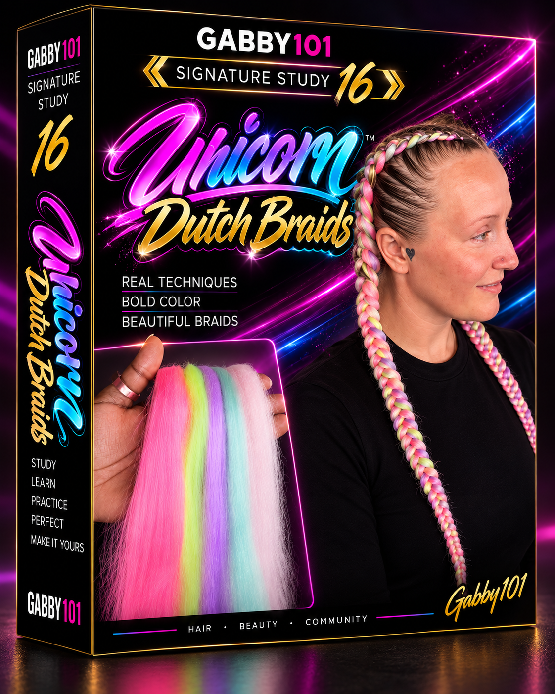 Signature Study 16: Unicorn Dutch Braids™
