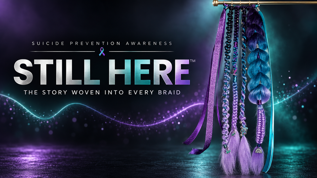 STILL HERE™: The Suicide Prevention Awareness Homerun Ponytail That Carries a Message