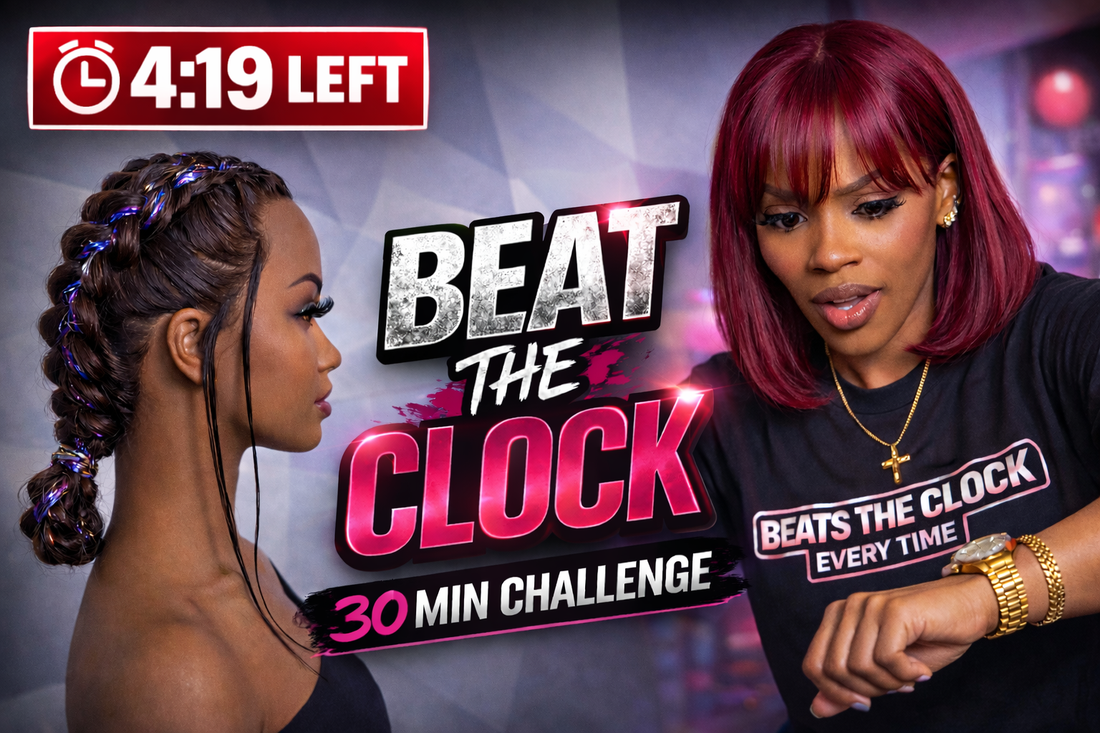 I Had 4:19 Left… | 30 Minute Braid Challenge (Beat The Clock Ep.1)