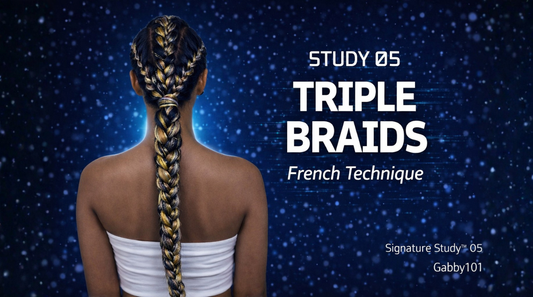3 Braids Into 1 Ponytail: French Merge Technique | Signature Study 05