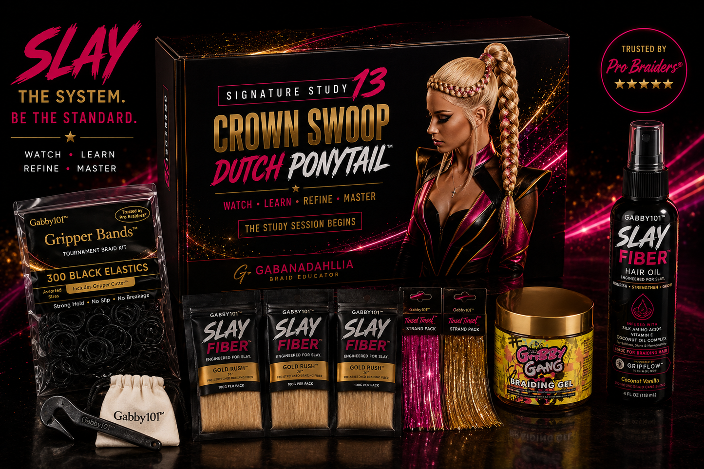 Signature Study 13 — Crown Swoop Dutch Ponytail™