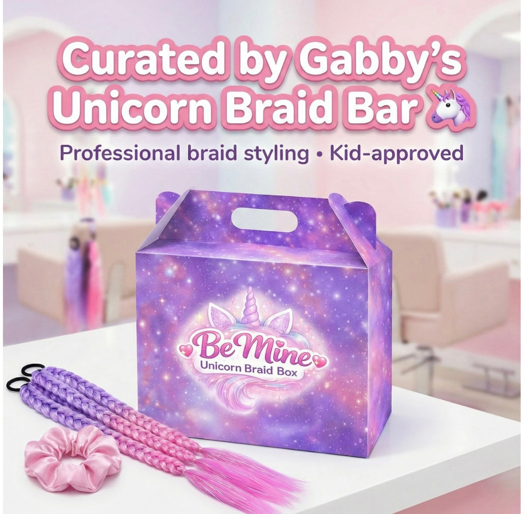 Be Mine Unicorn Braid Box 💘